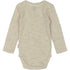 Mikk-Line Merino Wool LS Body Uld Melange Offwhite